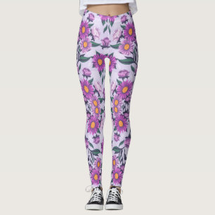 Medias con un audaz patrón floral 