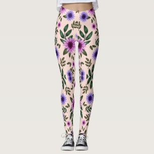 Medias con un vibrante patrón floral
