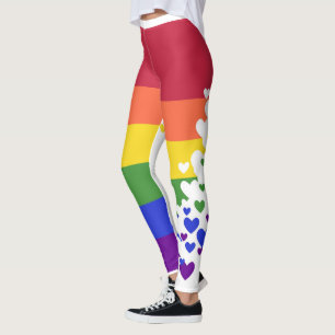 Medias - Corazones volando bandera LGBTQI
