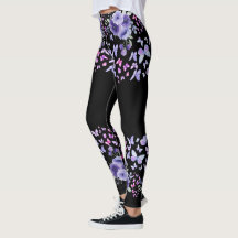 Medias de Acuarela Floral Mariposa Morada - Lindas