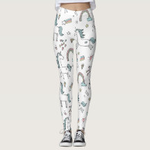 Medias de athleisure de arcoíris de unicornio