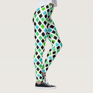 Medias de bloques verdes negros funky