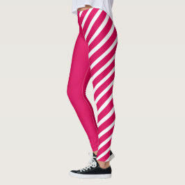 Medias de bufón rosa y blanco