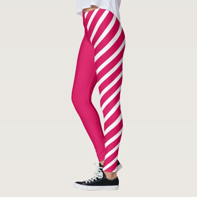 Medias de bufón rosa y blanco (Izquierda)