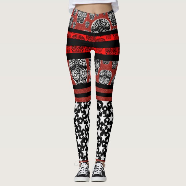Medias de Calaveras y Estrellas de Dulce (Anverso)