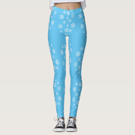 Medias de copos de nieve azules y blancos
