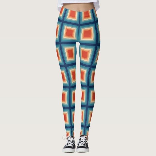 Medias de Cuadrados Retro (Anverso)
