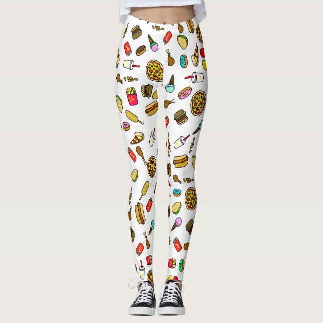 Medias de dibujos animados de comida rápida (Anverso)