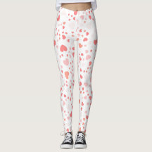 Medias de estampado de corazón pequeño