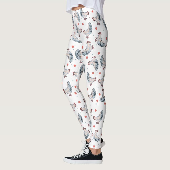 Medias De Estampado De Pollos Y Lunares (Izquierda)