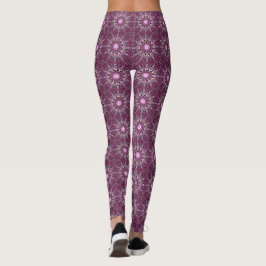 Medias de Leggings de Alfombra Persa Morada