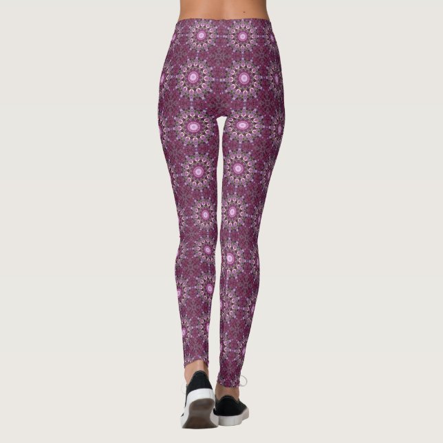 Medias de Leggings de Alfombra Persa Morada (Reverso)