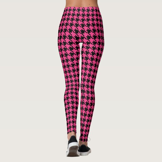 Medias de lunares retro rosa brillante (Reverso)