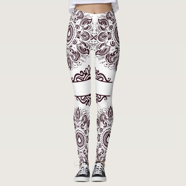 Medias de Mandala de Vino Tinto (Anverso)