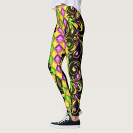 Medias de moda Mardi Gras Diamonds Pop