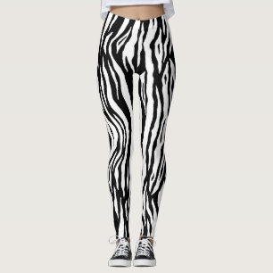 medias de mujer estampado animal blanco negro