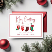 Medias de Navidad Feliz