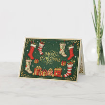 Medias de Navidad retro vintage