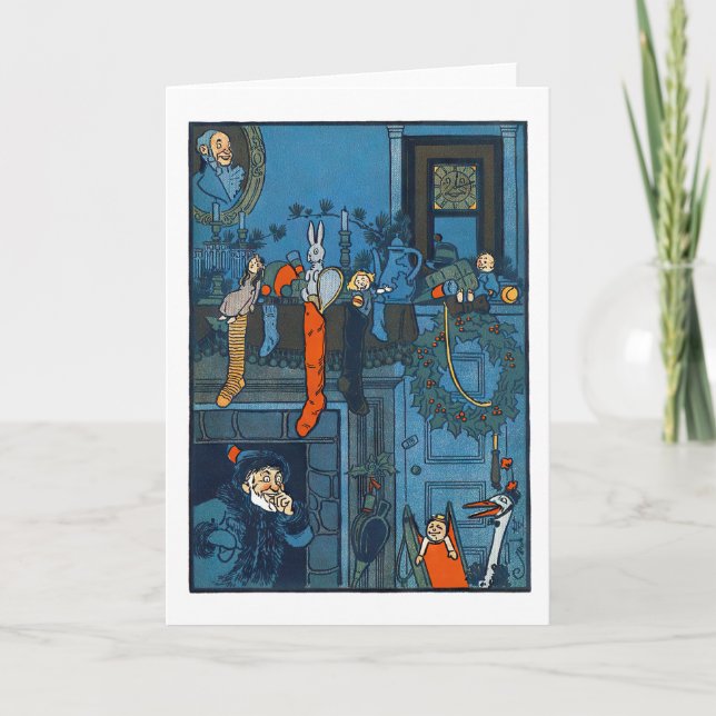 Medias de Navidad Retro Vintage Fiesta  (Anverso)