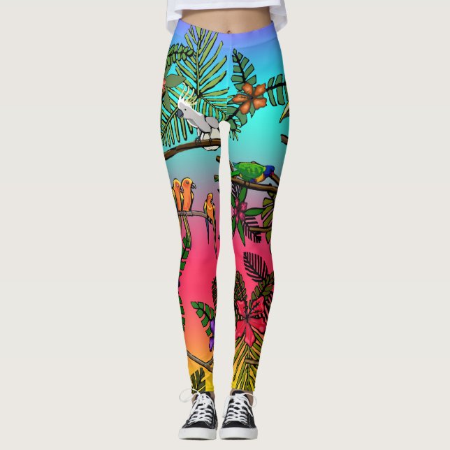 Medias de Pájaro Tropical (Anverso)