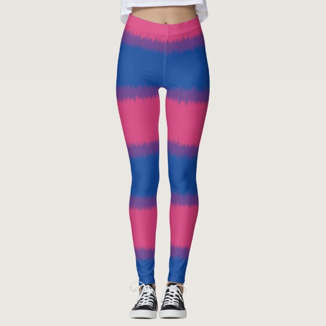 Medias de raya ancha de bandera bisexual (Anverso)