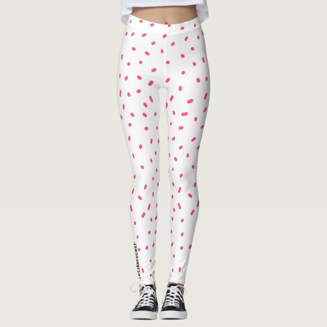 Medias de speckle de sorbete rosa (Anverso)