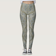 Medias de yoga de tapiz floral Real Damasco