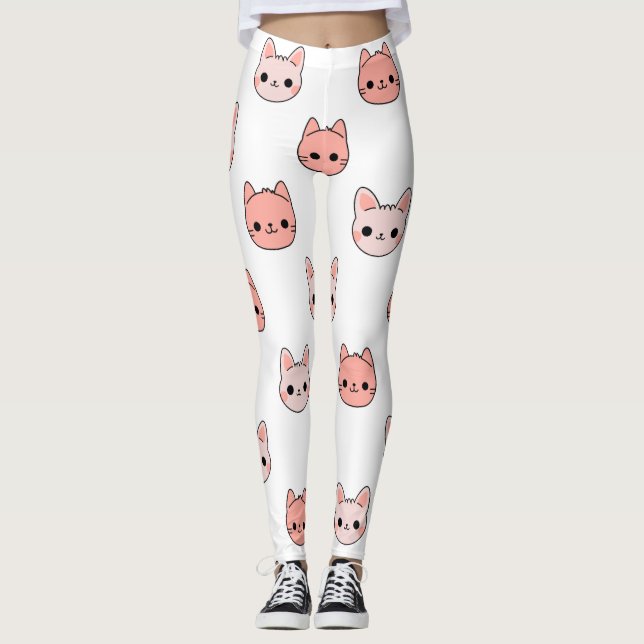 Medias de yoga estampadas lindas (Anverso)