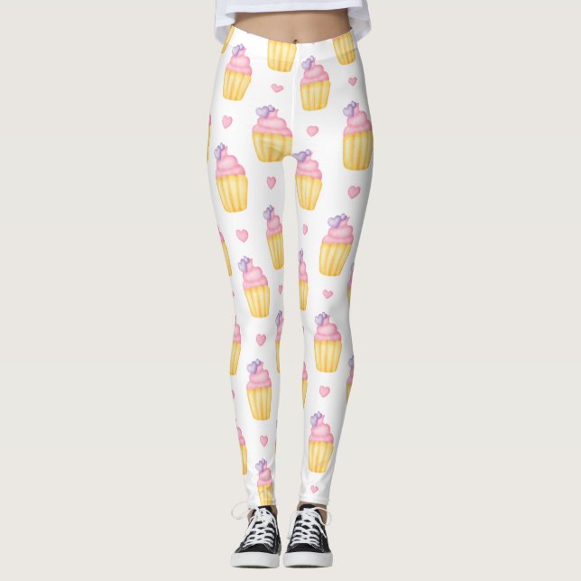 Medias de yoga estampadas lindas (Anverso)