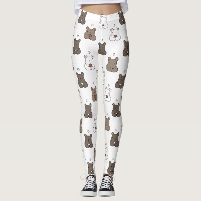 Medias de YOGA estampadas lindas (Anverso)