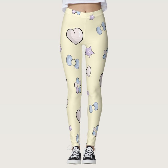 Medias de YOGA estampadas lindas (Anverso)