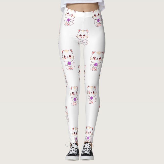 Medias de YOGA estampadas lindas (Anverso)