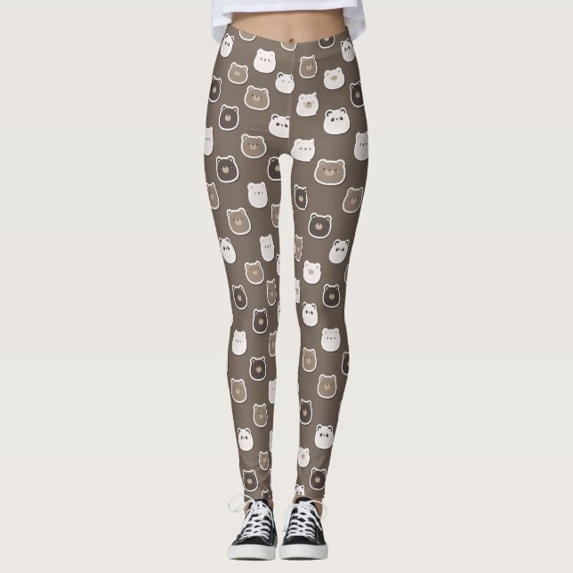Medias de YOGA estampadas lindas (Anverso)