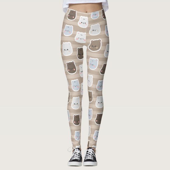 Medias de YOGA estampadas lindas (Anverso)