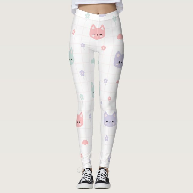 Medias de YOGA estampadas lindas (Anverso)