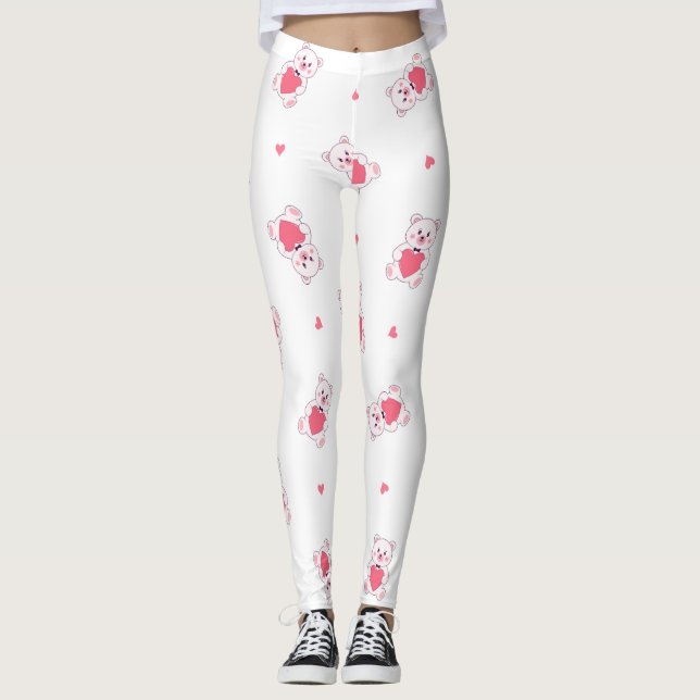 Medias de yoga estampadas lindas (Anverso)
