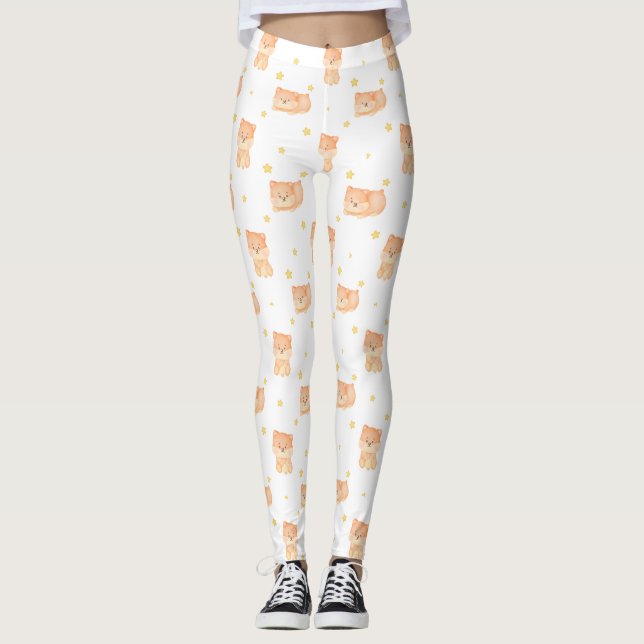 Medias de YOGA estampadas lindas (Anverso)