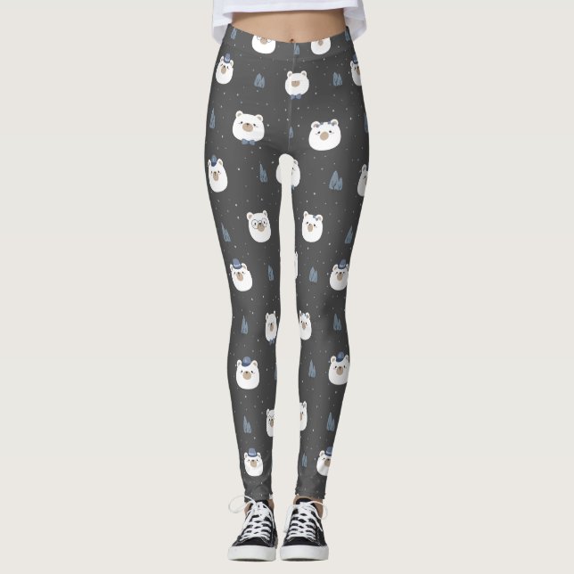 Medias de YOGA estampadas lindas (Anverso)
