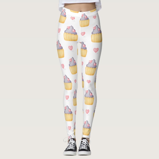 Medias de yoga estampadas lindas (Anverso)