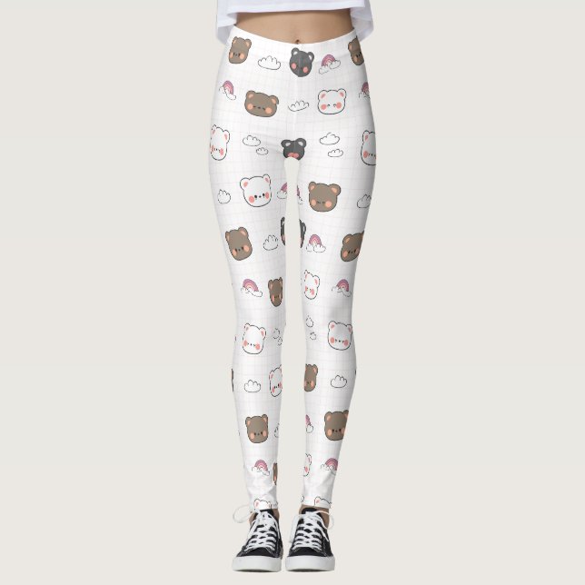 Medias de YOGA estampadas lindas (Anverso)