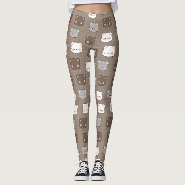 Medias de YOGA estampadas lindas (Anverso)