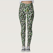 Medias estampadas con garabatos de lunares