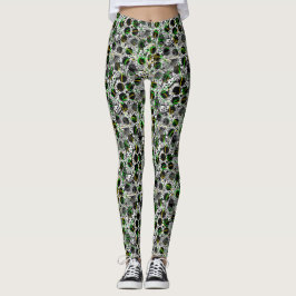 Medias estampadas con garabatos de lunares