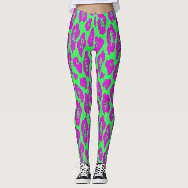 Medias estampadas con leopardo (Anverso)