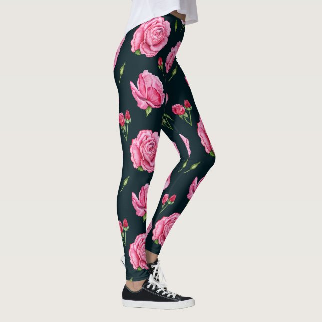 medias florales de peonía (Derecha)