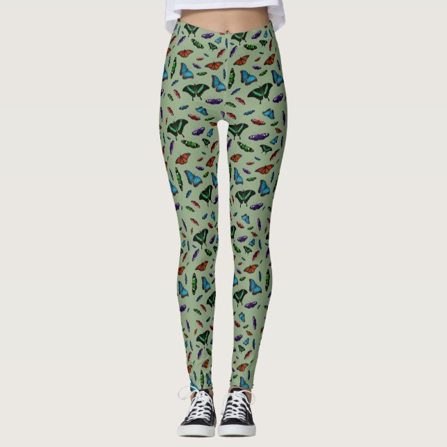 Medias Flutterbies (Verde Claro) (Anverso)