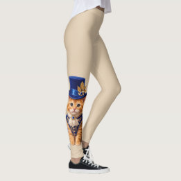 Medias gato con sombrero Blue Rose