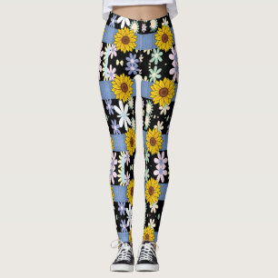Medias largas florales para dama