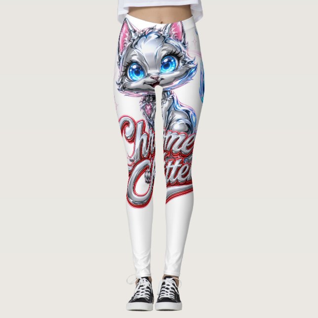 Medias "Meow vibes" CHROME KITTEN (Anverso)
