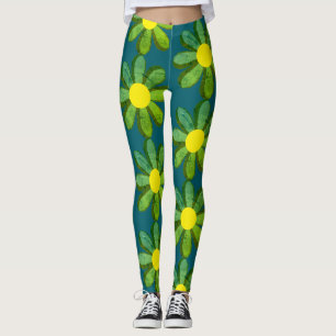 Medias Mod flower amarillas y verdes